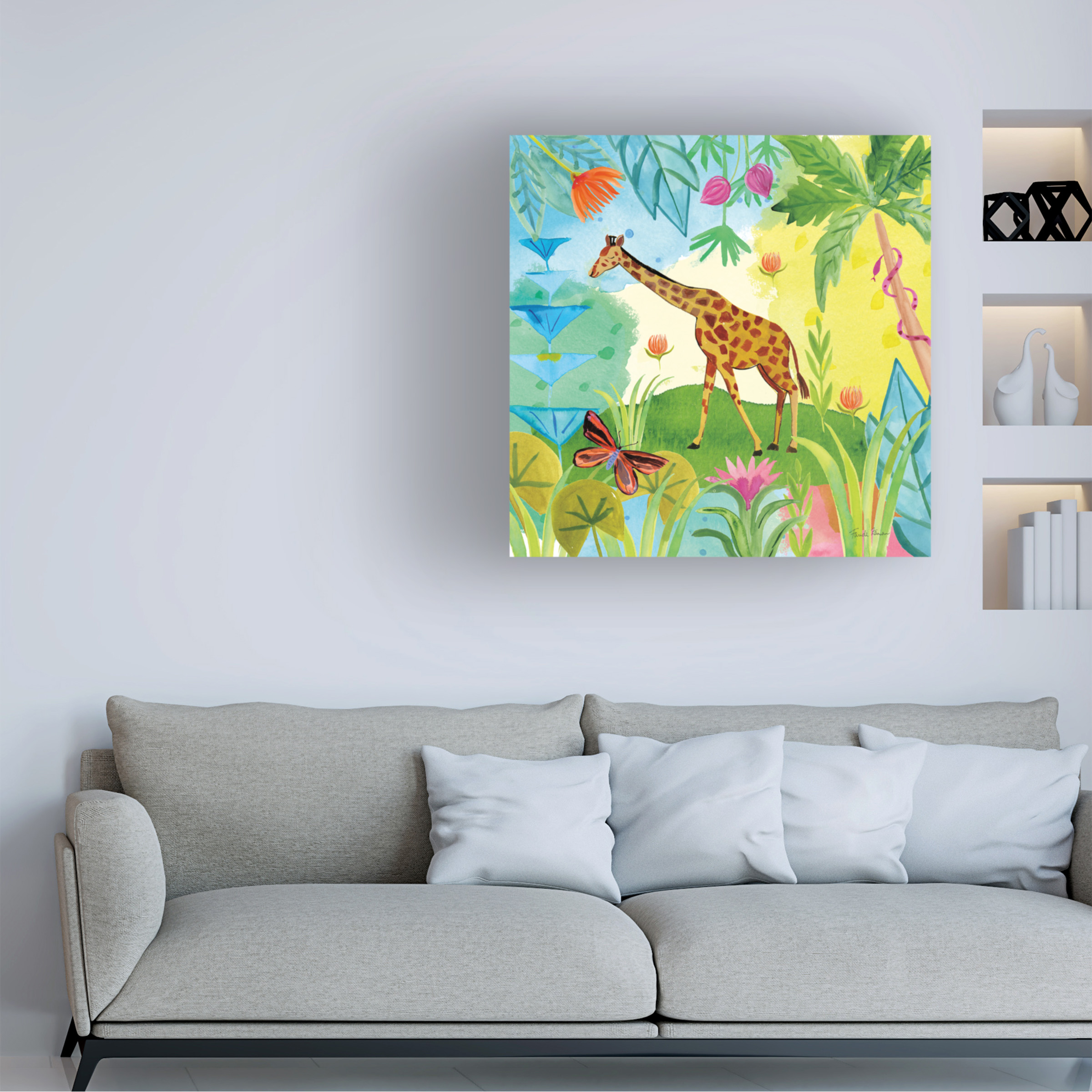 Farida Zaman 'The Big Jungle IV' Canvas Art