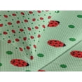 thumbnail image 4 of Ambesonne Ladybugs Quilted Bedspread Set 3 Pcs, Polka Dots with Insect, Queen Size, Black Green and Red, 4 of 5