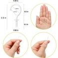 thumbnail image 3 of 20-Pack Small Screw-in Hooks, 1/2 Inch Mini Screw Hooks for Jewelry, Crafts, Keys, Plants, String Lights - Mount on Wall, Ceiling, Wood, 3 of 8