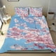 thumbnail image 1 of Flor de Cerezo Conjunto de sábanas temático, trío de piezas, cómodo y amigable con la piel, diseño único, regalo de decoración para el hogar para familiares, amigos y fans,140cm *210cm, 1 of 6