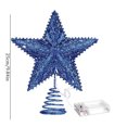 thumbnail image 3 of 10 Adornos Navideños Para La Punta Del Árbol Con 20 Mini Luces Led Decoración Navideña Para Las Fiestas Ornamento Navideño Brillante En Forma De Estrella Decoración Para La Punta Del Árbol Funciona, 3 of 6