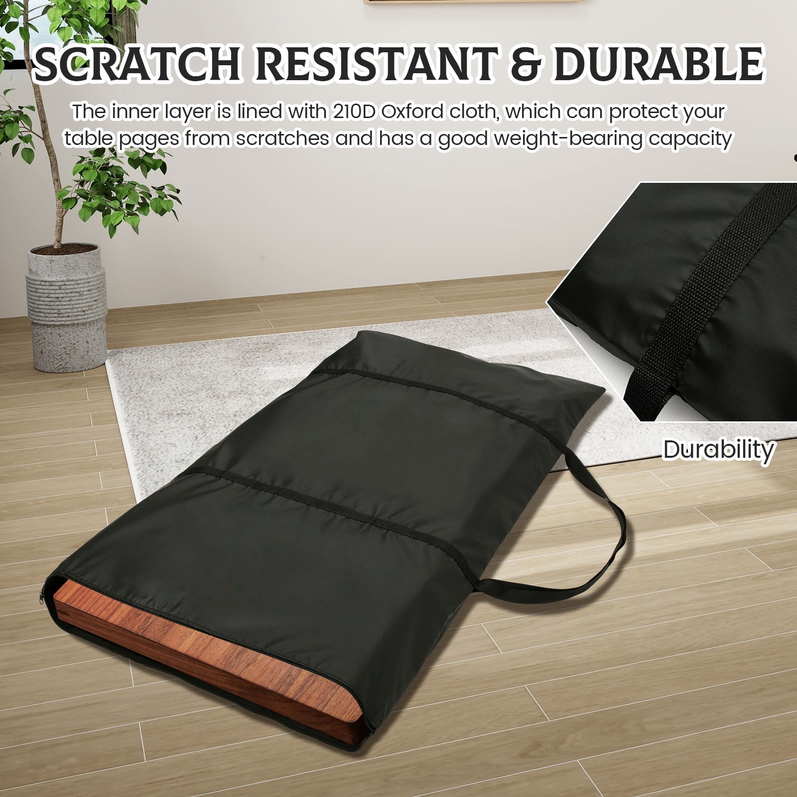 最も信頼できる Felt Lined 52 Bag Storage Leaf Table Dining 時計