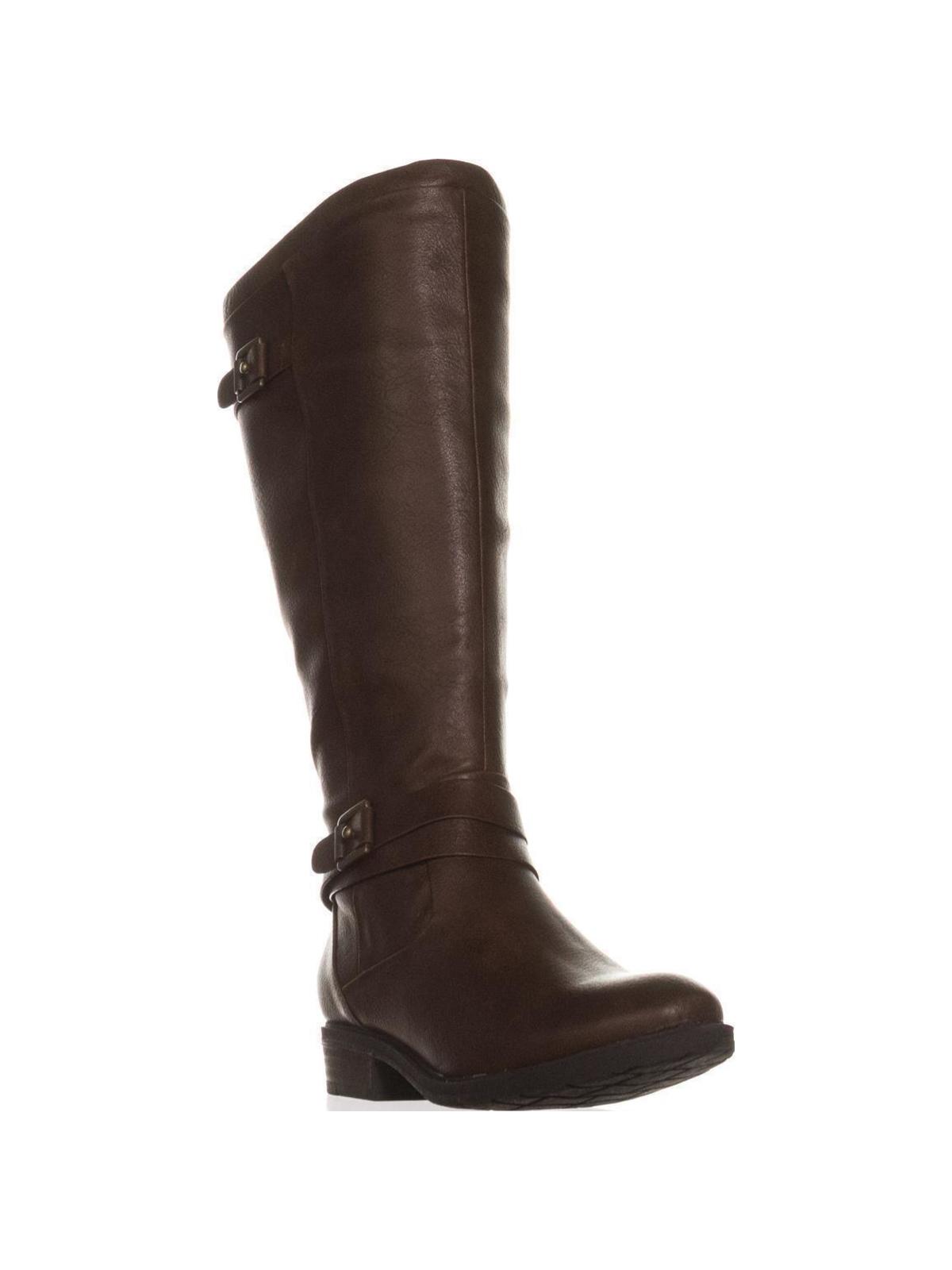 Womens Baretraps Yalina2 Wide Calf Comfort Boots Dark Brown