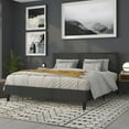 thumbnail image 5 of Flash Furniture Melbourne Metal Upholstered King Size Headboard in Black Fabric, 5 of 12