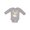 AC-Heather Grey, variant on Future Astronaut Rocket Moon and Stars Boys or Girls Long Sleeve Baby Bodysuit