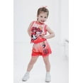 thumbnail image 2 of Disney Minnie Mouse Jersey Athletic Tank Top and Shorts Outfit Set Toddler to Big Kid, 2 of 5