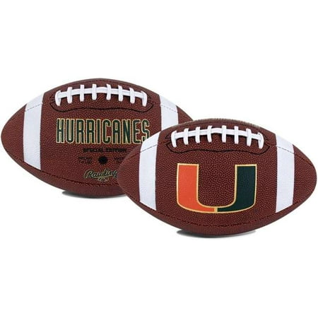 - University of Miami Hurricanes Rawlings Game Time Full Size Football Team Logo