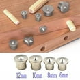 thumbnail image 2 of BTOER 6-12mmDowel Centre Point Positioning Carpentry Log Dowel Tips Round Log Pin Locator Wooden Pin Center Punching Tools, 2 of 9