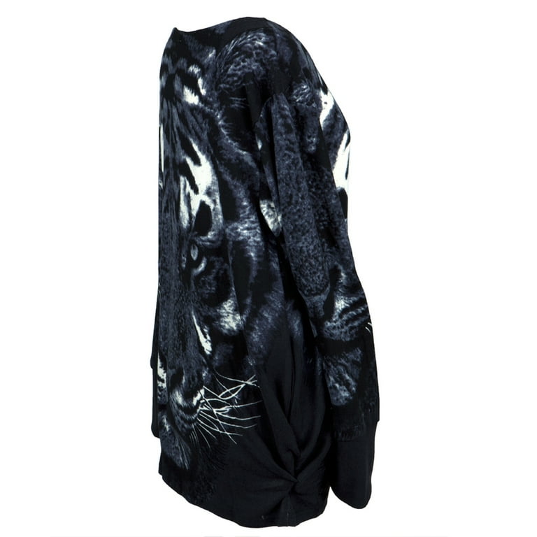 Black Women s Tiger Sweater Walmart