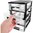 thumbnail image 4 of FYBTOF Storage Drawer, 4 Layers Plastic Drawers Multifunctional Desktop Storage Box Storage Containers Small Drawers Organizer for Home, Office, Sundries Holder Plastic Storage Bins-3319, 4 of 5