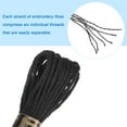 thumbnail image 4 of Uxcell 12 Skeins Embroidery Floss 8m Each Long Fiber Cotton Cross Stitch Thread Black, 4 of 6