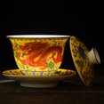thumbnail image 5 of 1 Set of Tea Cup Home Tea Set Kitchen Ceramic Tea Holder Simple Tea Bowl with Saucer, 5 of 5