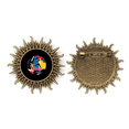 thumbnail image 1 of Occidentalis of Modern Art Pin de gancho de metal vintage con forma de sol Unbranded M, 1 of 3