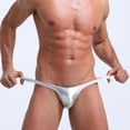 thumbnail image 4 of Ropa interior para hombre, cintura baja, U convexo, seda, pantalones tipo T, tanga, actuación en discoteca, 4 of 6