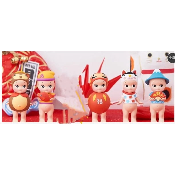 Sonny Angel Caja Ciega serie buena suerte Mini figura de Anime Caja Ciega Caja misteriosa decoración Kawaii coleccionable niños juguetes regalos