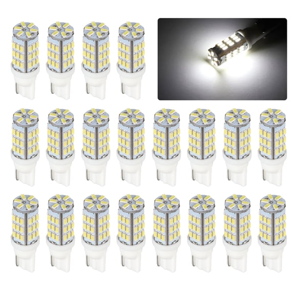 20pcs Bright RV Trailer T10 921 194 42-SMD,12V Car Interior Backup Reverse LED Lighting Bulbs Light Width Lamp Xenon,White