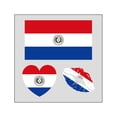 thumbnail image 1 of Bookk Country Temporary Stickers Water Transfer Face Decals, 1 of 5