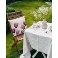 thumbnail image 5 of Waterproof Outdoor Throw Pillows with Inserts 16"x16" Set of 2, Rose Red Tulip Soft Decorative Pillowcases for Couch Bedroom, Vintage Beige Spring Pastoral Flower Pillow Covers for Sofa Living Room, 5 of 8