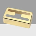 thumbnail image 3 of EeaseCA 2pcs Metal H Hole Pickup Humbucker Cover for LP Guitar Musical Instrument Accessory GB312B (Golden), 3 of 7