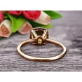 thumbnail image 6 of 7mm Cushion Cut 10k Rose Gold 2.05 Carat Champagne Diamond Moissanite Engagement Ring, 6 of 6