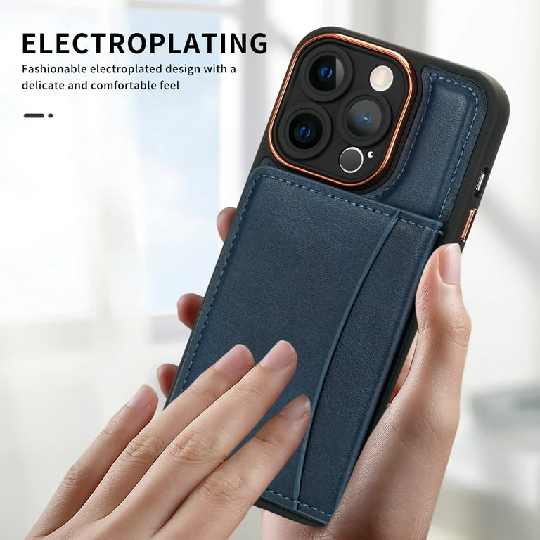 Wallet Case for iPhone 15 Pro Max with Card Holder Wrist Hand Strap  Protective Phone Cover - Everweek