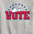 thumbnail image 3 of Peanuts - Vote Snoopy - Toddler & Youth Crewneck Fleece Sweatshirt, 3 of 6