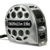 Tape Measure 25FT/7.5M Stainless Steel Measuring Tape with Double Sided Scale Waterproof Retractable Measure Ruler Handy Measurement Tape for Construction Household Woodworking