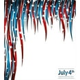 thumbnail image 3 of Ambesonne 4th of July Duvet Cover Sets, Swirled Banners, 2-Twin, Red White and Navy Blue, 3 of 3