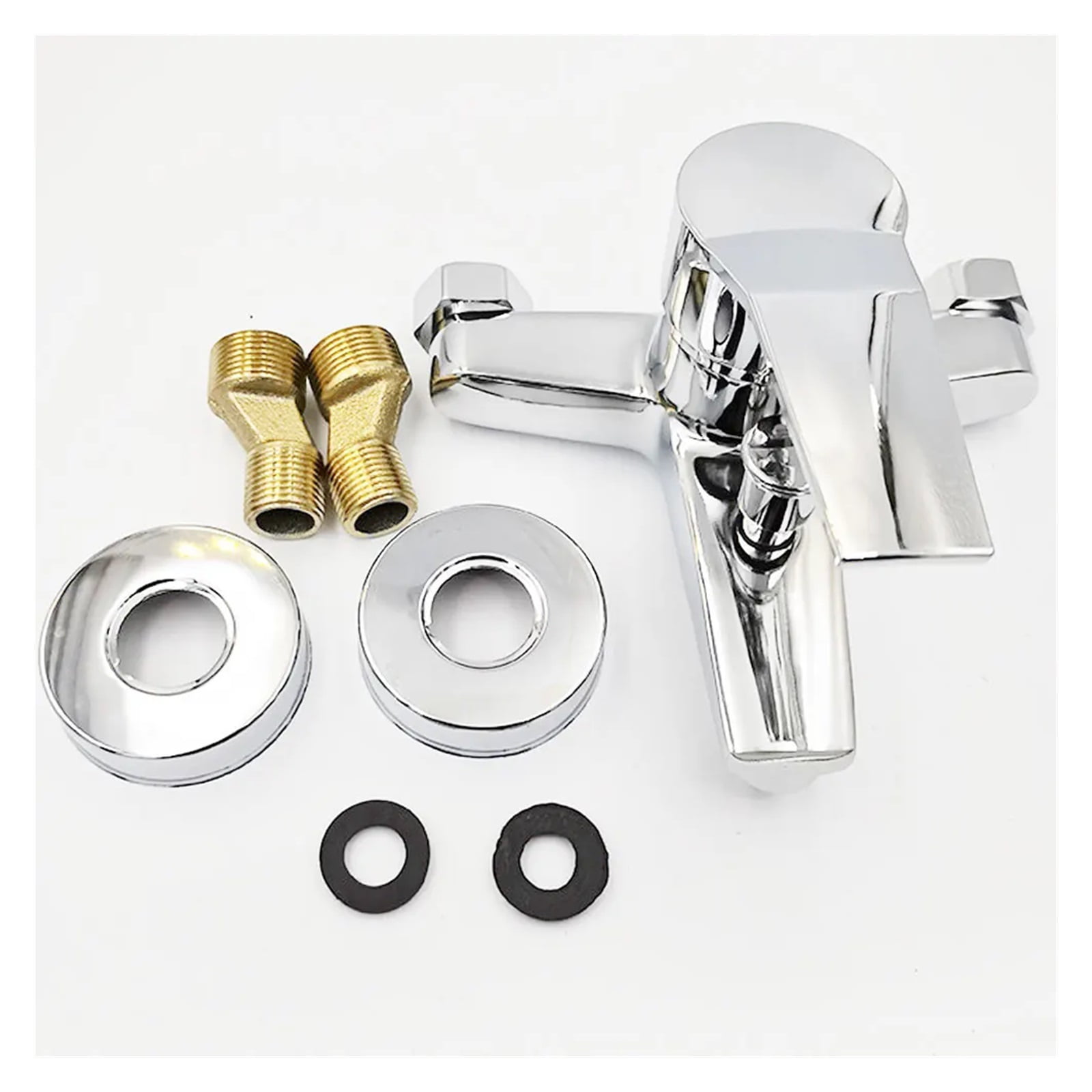 Hot And Cold Mixing Water Wall Mounted Shower Faucet, Bathtub Faucet Handheld Shower Tap Faucet Bathroom Accessories ,Easy to Install