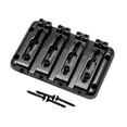 thumbnail image 3 of Puente para bajo eléctrico desmontable de cambio rápido y sencillo, construcción robusta, aleación de zinc, silletas ajustables a través del cuerpo, Negro, 3 of 8