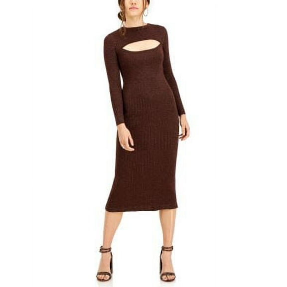 MSRP $120 Lucy Paris Carolyn Glitter Dress Brown Size Medium