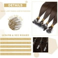 thumbnail image 4 of SEGO 100% Real Remy Human Hair Extensions Thick Micro Loop with Invisible Band Hair Micro Ring Beads Hair Black/Blonde Cleanrance, 4 of 7