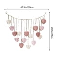 thumbnail image 3 of Handwoven Boho Leaf Wall Hanging with Wooden Beads and Layered Tassels, Cotton Macrame Tapestry for Bedroom Living Room Hotel Rustic European Decor, 3 of 7
