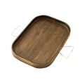 thumbnail image 1 of Sofá de madera Clip lateral Mesas Organizador Portátil Ahorro de espacio Plegable Simple a Cuadrado Zulema bandeja de servir, 1 of 3