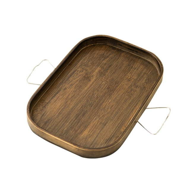 Sofá de madera Reposabrazos de sofá Clip en la bandeja Accesorio plegable para ahorrar espacio Fácil de instalar Fácil de limpiar y mantener Cómodo de usar en el hogar Cuadrado Baoblaze bandeja de servir