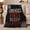Forensics First, variant on True Crime Mystery Just One More Case Grunge, Festive Holiday Scene, Warm Flannel Blanket for Living Room and Reading Nook, Art Lovers Housewarming Gift, Festive Home Decor
