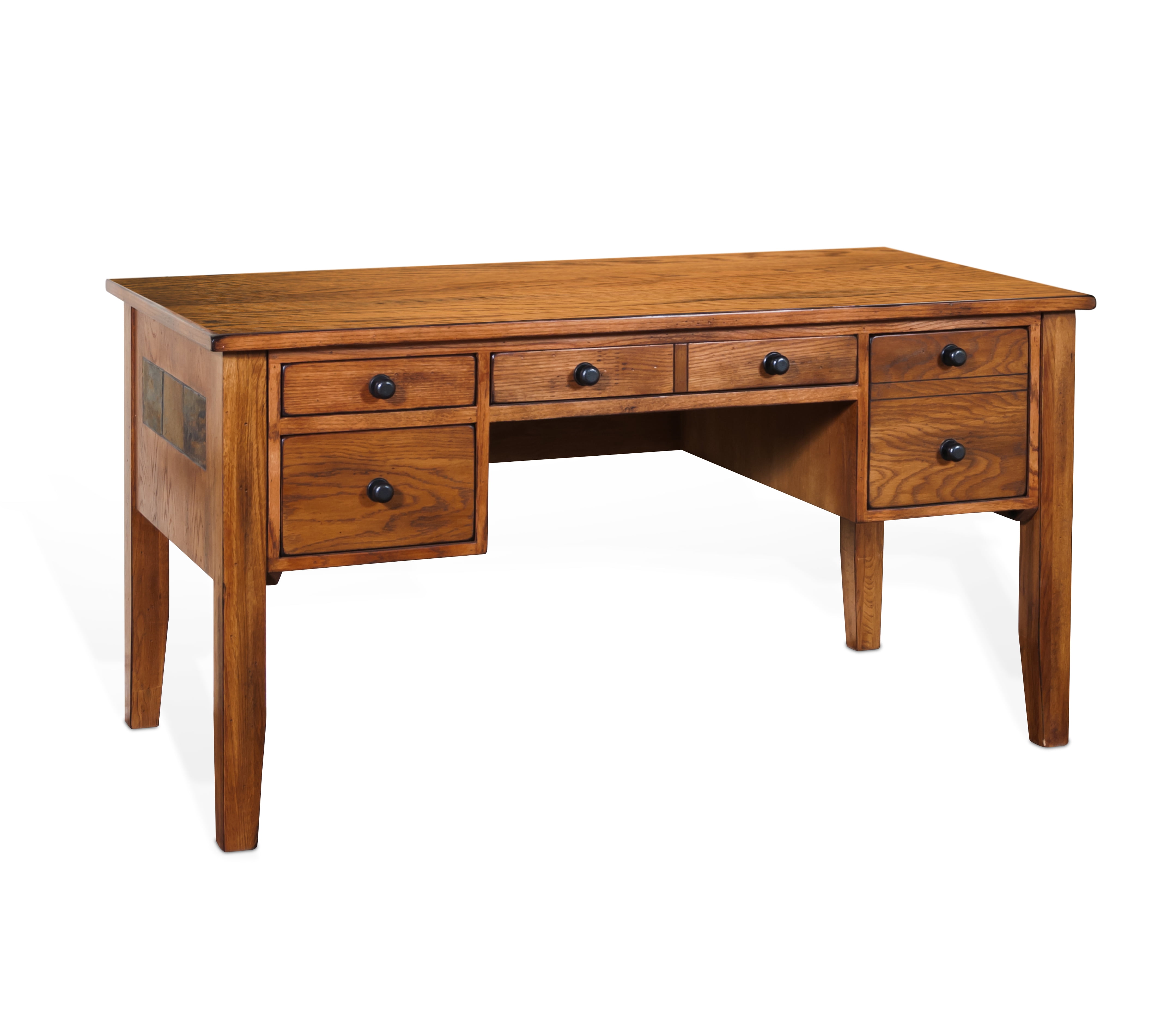 Sunny Designs Sedona Oak Desk With Light Brown Finish 2962ROD