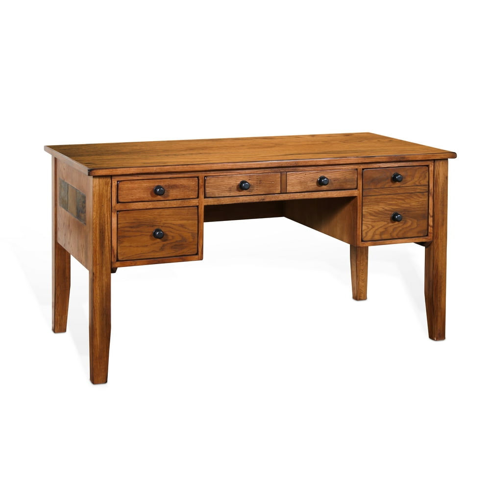Sunny Designs Sedona Oak Desk With Light Brown Finish 2962ROD