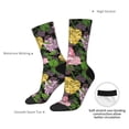 thumbnail image 4 of Cauagu Colorful Roses Print Crew Socks for Women and Men,Adult Athletic Running Socks 1-Pair Sports Socks Work Gear Socks with Moisture Wicking, 4 of 6