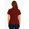 thumbnail image 3 of Expert Brand Women's Oxymesh™ Dry Fit Athletic Polo Shirt, Cardinal, Small, 3 of 7