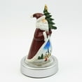 thumbnail image 6 of Santa with a Tree 5" Resin Figurine with Color Changing Illuminated Pedestal, 6 of 6