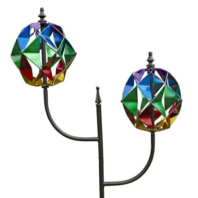 American Furniture Classics 622240 84 x 30 x 11.75 in. OS Home & Office Double Lantern Wind Spinner
