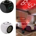 thumbnail image 5 of 1PCProjection Alarm Clock Ceiling Display Snooze Desk Table Clock Voice Multifunction Digital Projection Clock Temperature Displ, 5 of 8