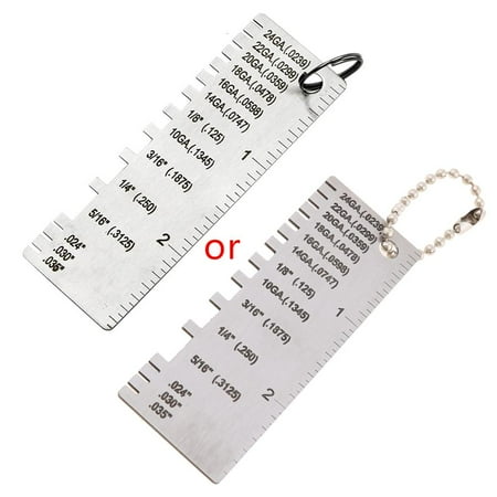 HONON Welder Ruler Wire Gauge Measurement Tool Wire Welding Material Thickness Gauge