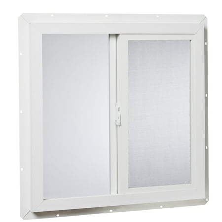 24 X 24 VINYL UTILITY SLIDER WINDOW- SINGLE GLAZED
