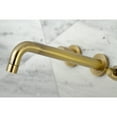thumbnail image 3 of Kingston Brass KS8023DFL NuWave Two-Handle 3-Hole Wall Mount Roman Tub Faucet in Antique Brass, 3 of 6