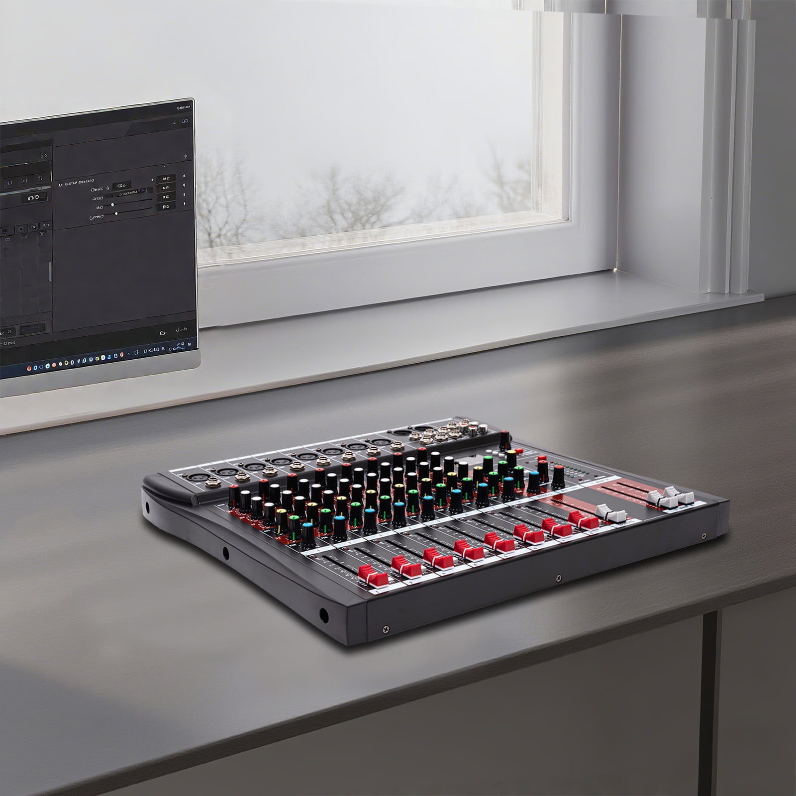 8 Channel USB Mixing Console Bluetooth Live Studio Audio DJ Sound Mixer Board