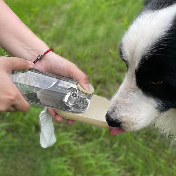HOARBOEG Portable Dog Water Bottle and Food Container, Leak-Proof Pet Travel Bowl with Carry Handle, Multifunctional On-the-Go Dog Feeder and Water Dispenser