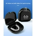 thumbnail image 2 of Retainer Case with Vent Holes, 1 Pcs Denture Case, Tight Snap Lock Orthodontic Mouth Guard Case, 2 of 5