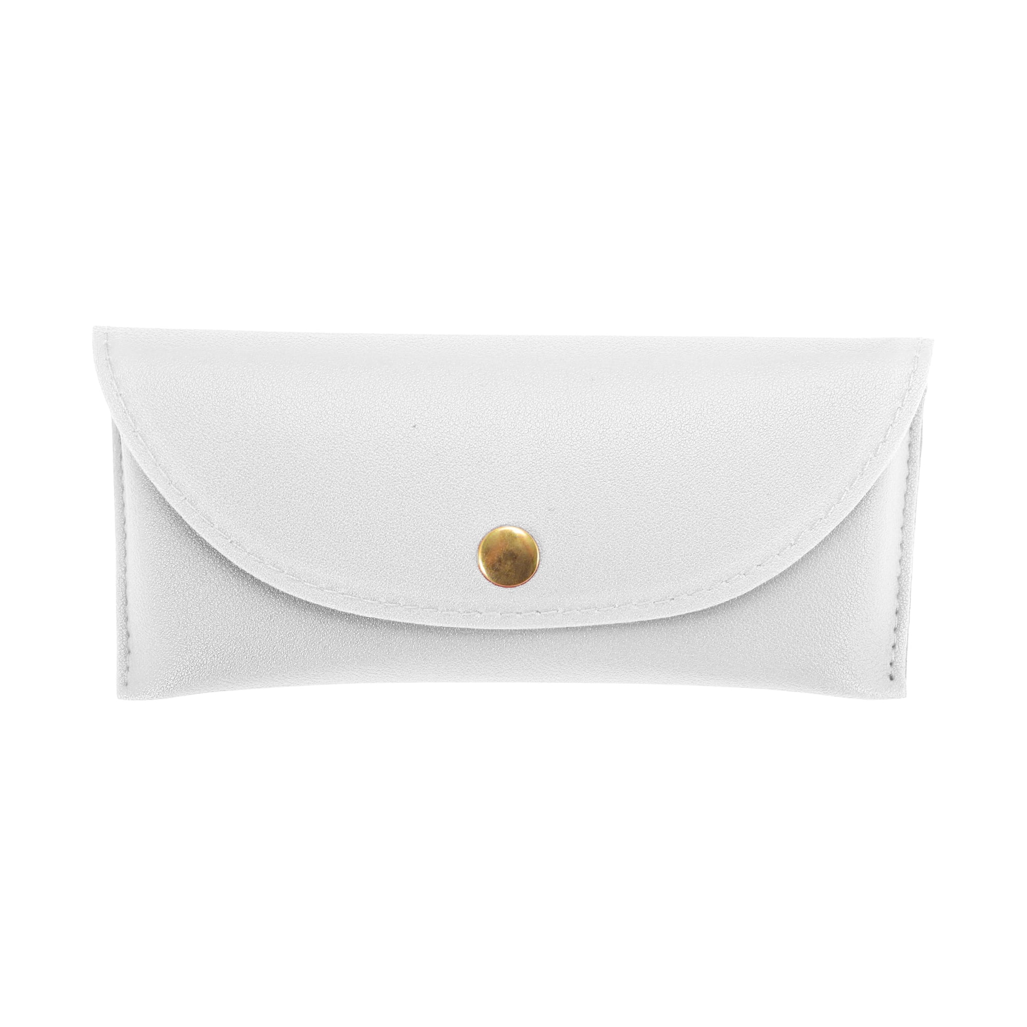 Unique Bargains Stylish Lightweight Eyeglass Cases for Daily Use 6.3"x2.6"x1.5" White